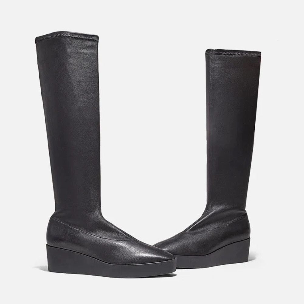 Clergerie Paris Loane Black Tall Boot 8 38